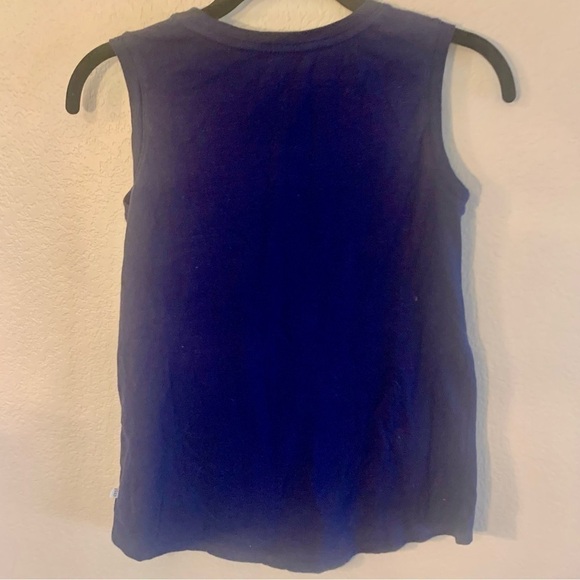 GAP Top XL Girls “GRL PWR” Rainbow Navy 100% Cotton Sleeveless Muscle Tee - Picture 11 of 16